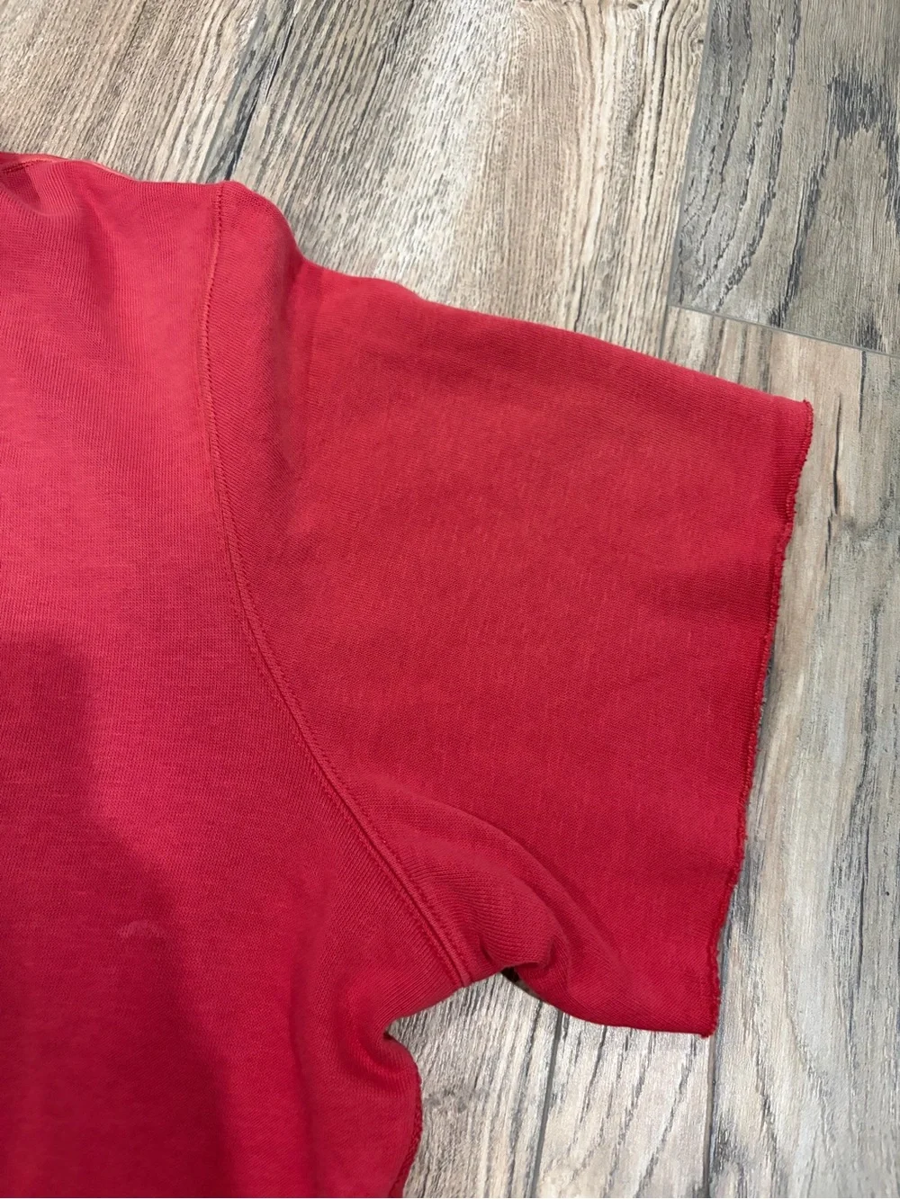 Ralph Lauren Red Hoodie with Navy Bandana Accents